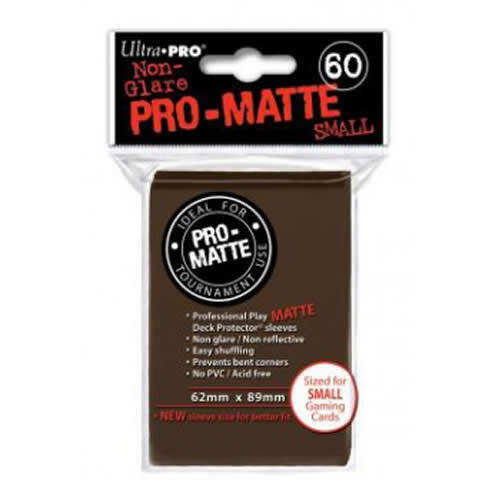 Ultra Pro - Small Pro Matte Card Sleeves 60pk - Brown