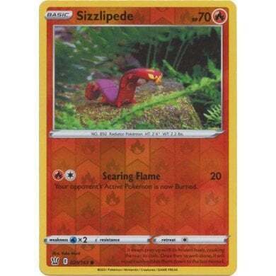 SWSH Battle Styles 029/163 Sazzlipede Reverse