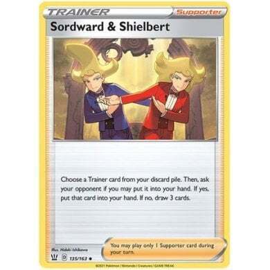 SWSH Battle Styles 135/163 Sordward and Shielbert