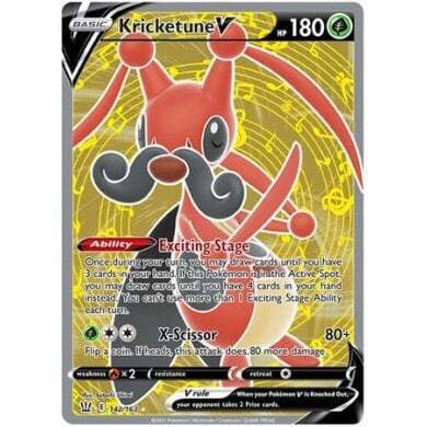 SWSH Battle Styles 142/163 Kricketune V (Full Art)