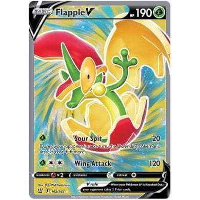 SWSH Battle Styles 143/163 Flapple V (Full Art)
