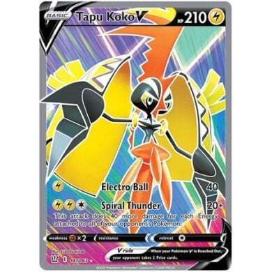 SWSH Battle Styles 147/163 Tapu Koko V (Full Art)