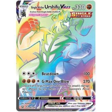 SWSH Battle Styles 167/163 Single Strike Urshifu VMAX (Rainbow Rare)