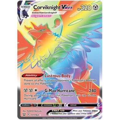 SWSH Battle Styles 171/163 Corviknight VMAX (Rainbow Rare)