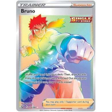 SWSH Battle Styles 172/163 Bruno (Rainbow Rare)