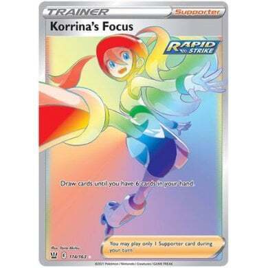 SWSH Battle Styles 174/163 Korrina's Focus (Rainbow Rare)