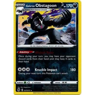 Champions Path 037/73 Galarian Obstagoon Reverse