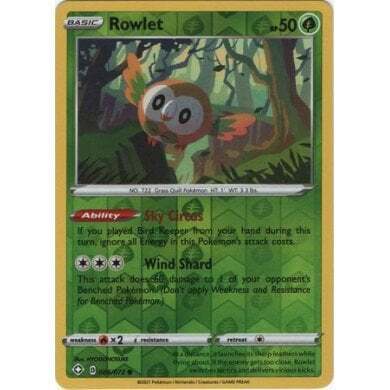 Shining Fates 006/072 Rowlet Reverse