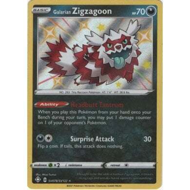 Shining Fates SV078/SV122 Galarian Zigzagoon