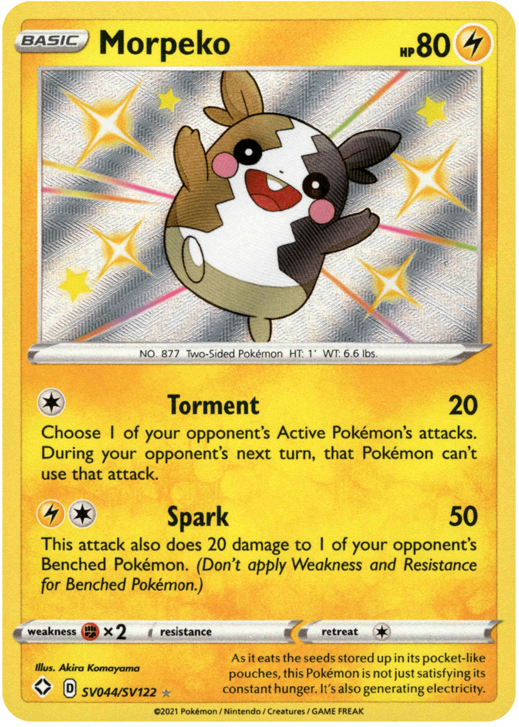Shining Fates SV044/SV122 Morpeko