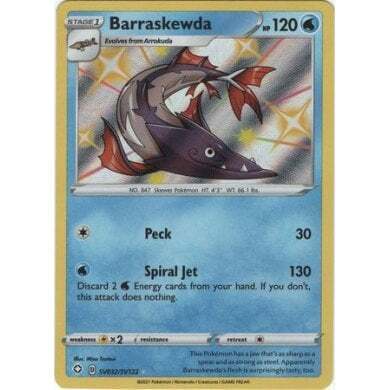 Shining Fates SV032/SV122 Barraskewda