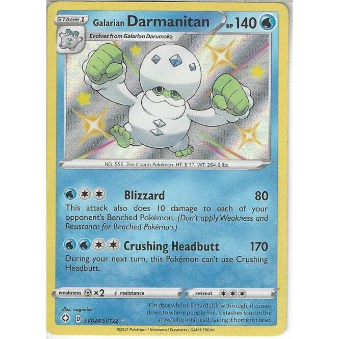 Shining Fates SV024/SV122 Galarian Darmanitan
