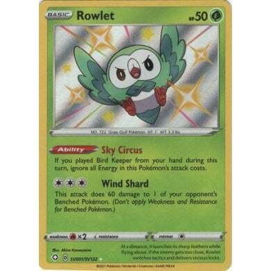 Shining Fates SV001/SV122 Rowlet