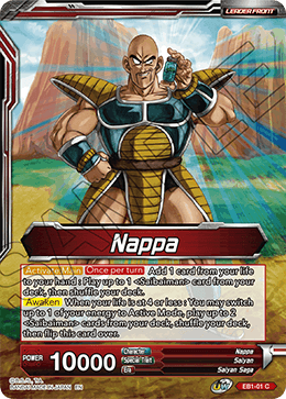 Battle Evolution EB1-01 Nappa