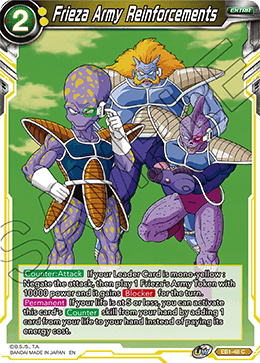 Battle Evolution EB1-48 Frieza Army Reinforcements