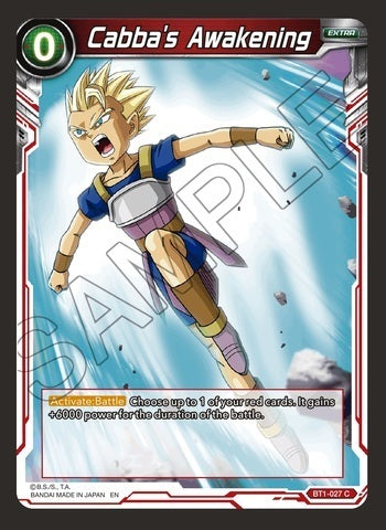Dragon ball Super Reprint BT1-027 Cabbas Awakening