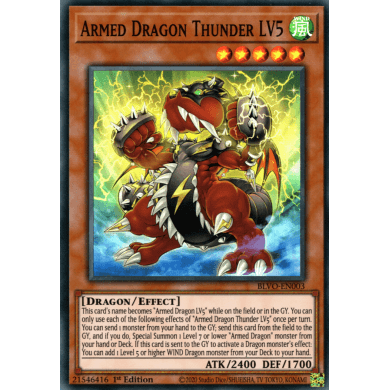 Blazing Vortex BLVO-EN003 Armed Dragon Thunder LV5