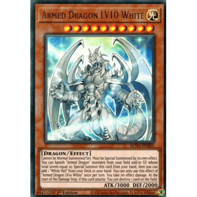 Blazing Vortex BLVO-EN005 Armed Dragon LV10 White