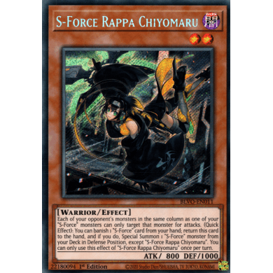 Blazing Vortex BLVO-EN011 S-Force Rappa Chiyomaru