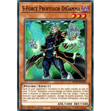 Blazing Vortex BLVO-EN012 S-Force Professor DiGamma