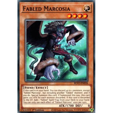 Blazing Vortex BLVO-EN018 Fabled Marcosia