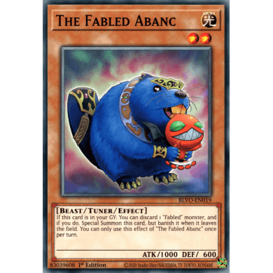 Blazing Vortex BLVO-EN019 The Fabled Abanc