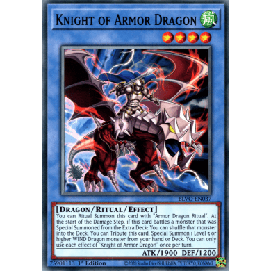 Blazing Vortex BLVO-EN037 Knight Of Armor Dragon
