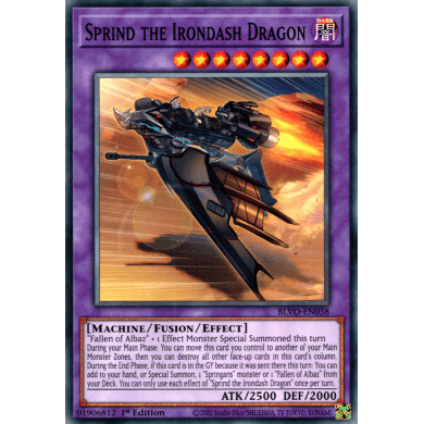 Blazing Vortex BLVO-EN038 Sprind The Irondash Dragon