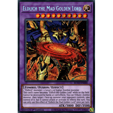 Blazing Vortex BLVO-EN040 Eldlich The Mad Golden Lord