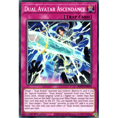 Blazing Vortex BLVO-EN076 Dual Avatar Ascendance