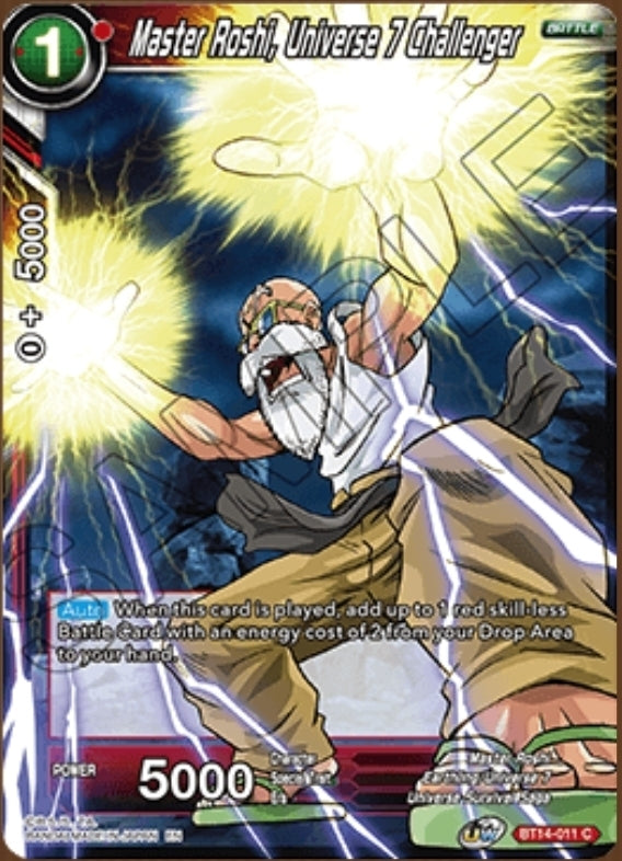Cross Spirits BT14-011 Master Roshi Universe 7 Challenger Foil
