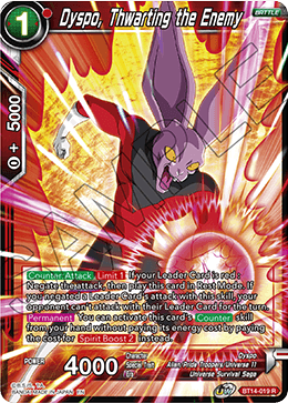 Cross Spirits BT14-019 Dyspo Thwarting The Enemy Foil
