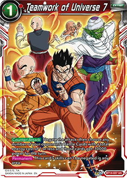 Cross Spirits BT14-027 Teamwork Of Universe 7 Foil