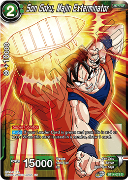 Cross Spirits BT14-072 Son Goku Majin Exterminator Foil