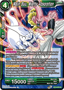 Cross Spirits BT14-078 Majin Buu Mighty Absorption Foil