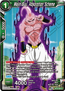 Cross Spirits BT14-081 Majin Buu Absorption Scheme Foil