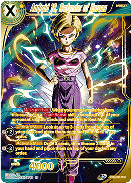 Cross Spirits BT14-093 SPR Android 18 Defender Of Heroes