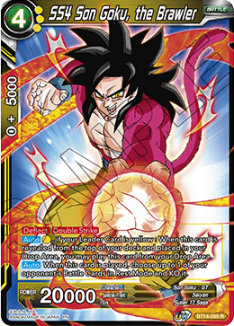 Cross Spirits BT14-095 SS4 Son Goku The Brawler Foil