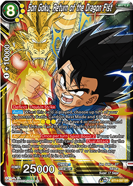 Cross Spirits BT14-097 Son Goku Return Of The Dragon Fist
