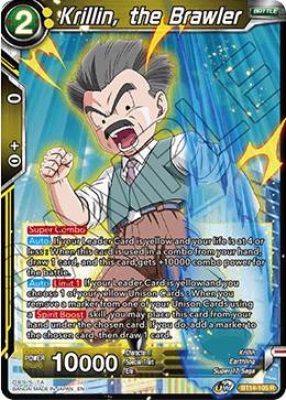 Cross Spirits BT14-105 Krillin The Brawler Foil