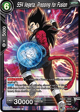 Cross Spirits BT14-127 SS4 Vegeta Prepping For Fusion Foil