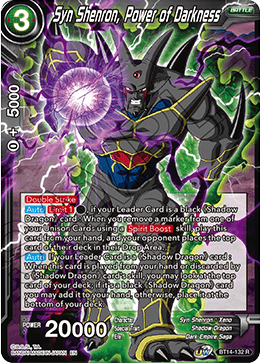 Cross Spirits BT14-132 Syn Shenron Power Of Darkness Foil
