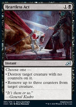 MTG IKORA : LAIR OF BEHEMOTHS - 091/274 Heartless Act