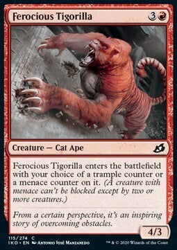 MTG IKORA : LAIR OF BEHEMOTHS - 115/274 Ferocious Tigorilla