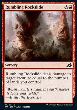 MTG IKORA : LAIR OF BEHEMOTHS - 134/274 Rumbling Rockslide