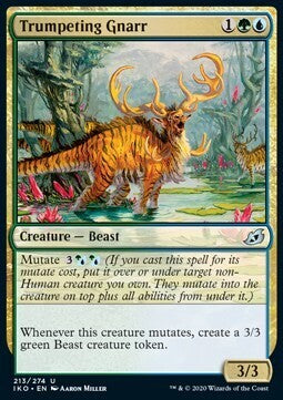 MTG IKORA : LAIR OF BEHEMOTHS - 213/274 Trumpeting Gnarr