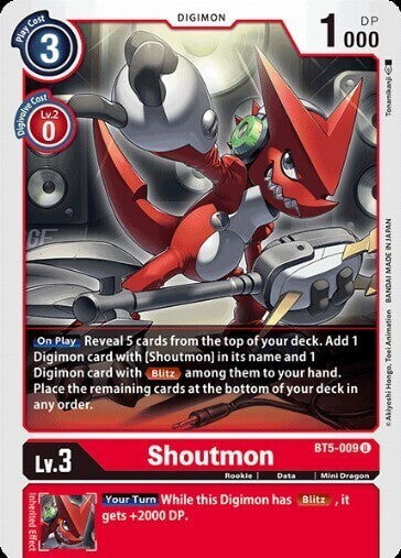BATTLE OF OMNI BT5-009 Shoutmon