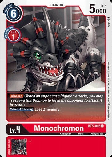 BATTLE OF OMNI BT5-012 Monochromon