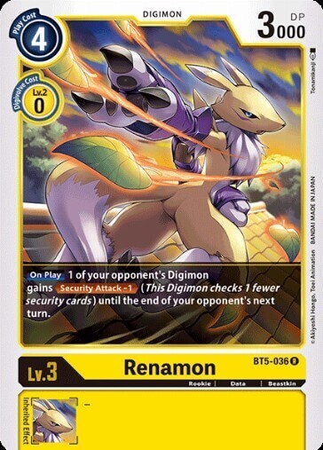 BATTLE OF OMNI BT5-036 Renamon