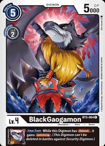 BATTLE OF OMNI BT5-064 BlackGaogamon